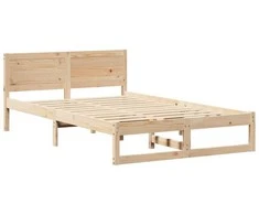 Lova Lovos rėmas Natūrali 140 x 190 cm Kietos pušies mediena