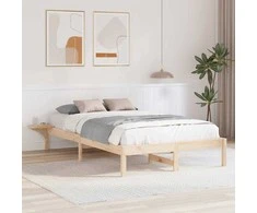 Lova Lovos rėmas Natūrali 140 x 190 cm Kietos pušies mediena