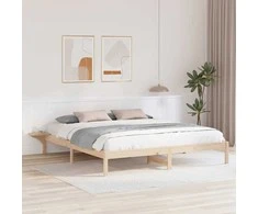 Lova Lovos rėmas Natūrali 180 x 200 cm Kietos pušies mediena