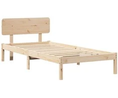 Lova Lovos rėmas Natūrali 90 x 200 cm Kietos pušies mediena