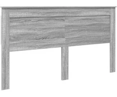 Lova Lovos rėmas Pilkas Sonoma 200 x 200 cm Kietos pušies mediena