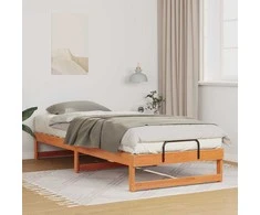 Lova Lovos rėmas Ruda 100 x 220 cm Kietos pušies mediena