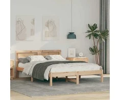 Lova Lovos rėmas Ruda 120 x 190 cm Kietos pušies mediena