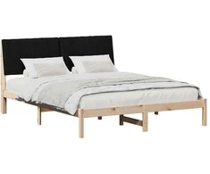 Lova Lovos rėmas Ruda 160 x 200 cm Kietos pušies mediena