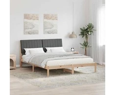 Lova Lovos rėmas Ruda 160 x 200 cm Kietos pušies mediena