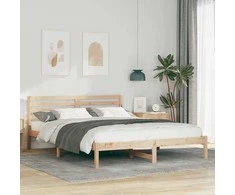Lova Lovos rėmas Ruda 160 x 210 cm Kietos pušies mediena