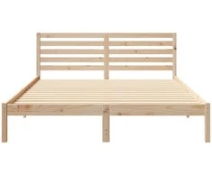Lova Lovos rėmas Ruda 160 x 220 cm Kietos pušies mediena