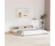 Lova Lovos rėmas Ruda 180 x 200 cm Medis