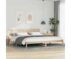 Lova Lovos rėmas Ruda 180 x 210 cm Kietos pušies mediena