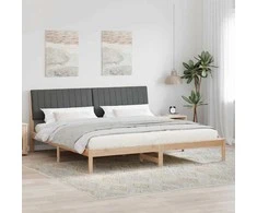 Lova Lovos rėmas Ruda 200 x 200 cm Kietos pušies mediena
