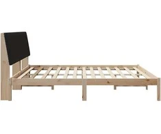 Lova Lovos rėmas Ruda 200 x 200 cm Kietos pušies mediena