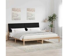 Lova Lovos rėmas Ruda 200 x 200 cm Kietos pušies mediena