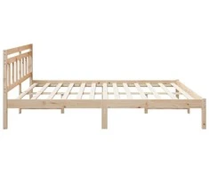 Lova Lovos rėmas Ruda 200 x 200 cm Kietos pušies mediena