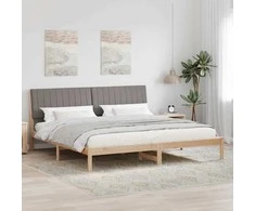 Lova Lovos rėmas Ruda 200 x 200 cm Kietos pušies mediena