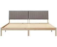 Lova Lovos rėmas Ruda 200 x 200 cm Kietos pušies mediena