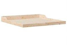 Lova Lovos rėmas Ruda 200 x 220 cm Kietos pušies mediena
