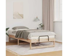 Lova Lovos rėmas Ruda 75 x 190 cm Kietos pušies mediena