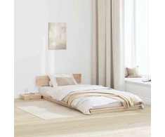Lova Lovos rėmas Ruda 75 x 190 cm Medis