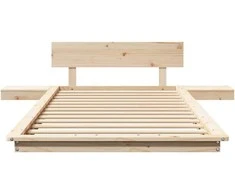 Lova Lovos rėmas Ruda 75 x 190 cm Medis