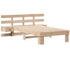 Lova Lovos rėmas Ruda 80 x 200 cm Kietos pušies mediena