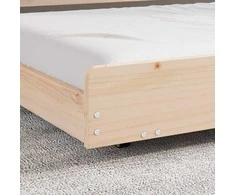 Lova Lovos rėmas Ruda 80 x 200 cm Pušies medienos masyvas