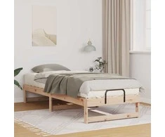 Lova Lovos rėmas Ruda 80 x 210 cm Kietos pušies mediena