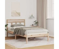 Lova Lovos rėmas Ruda 90 x 190 cm Kietos pušies mediena