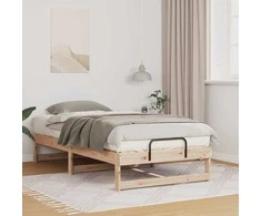 Lova Lovos rėmas Ruda 90 x 190 cm Kietos pušies mediena
