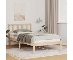 Lova Lovos rėmas Ruda 90 x 190 cm Kietos pušies mediena