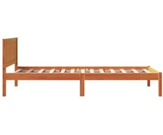 Lova Lovos rėmas Ruda 90 x 200 cm Pušies medienos masyvas