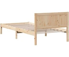 Lova Lovos rėmas Ruda 90 x 200 cm Pušies medienos masyvas