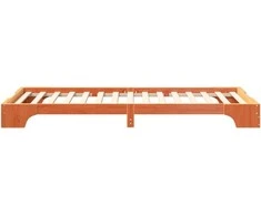 Lova Lovos rėmas Ruda 90 x 210 cm Kietos pušies mediena