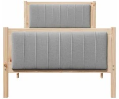 Lova Lovos rėmas Ruda ir šviesiai pilka 90 x 200 cm Pušies masyvas