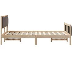 Lova Lovos rėmas Ruda ir taupe 120 x 190 cm Pušies masyvas