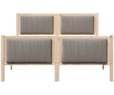 Lova Lovos rėmas Ruda ir taupe 140 x 190 cm Pušies masyvas