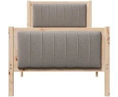 Lova Lovos rėmas Ruda ir taupe 80 x 200 cm Pušies masyvas