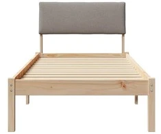 Lova Lovos rėmas Ruda ir taupe 80 x 200 cm Pušies masyvas