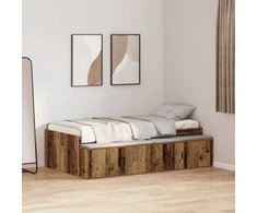 Lova Lovos rėmas Senovinis medis 90 x 200 cm Apdirbta mediena