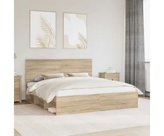 Lova Lovos rėmas Sonoma 180 x 200 cm Kietos pušies mediena