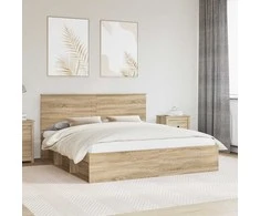 Lova Lovos rėmas Sonoma 180 x 200 cm Kietos pušies mediena