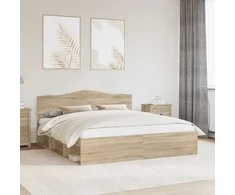 Lova Lovos rėmas Sonoma 180 x 200 cm Kietos pušies mediena