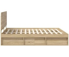 Lova Lovos rėmas Sonoma 200 x 200 cm Kietos pušies mediena