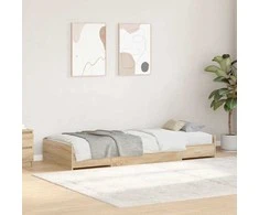 Lova Lovos rėmas Sonoma ąžuolas 75 x 190 cm Apdirbta mediena