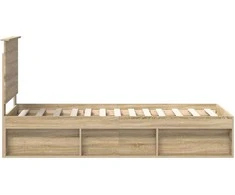 Lova Lovos rėmas Sonoma ąžuolas 75 x 190 cm Kietos pušies mediena
