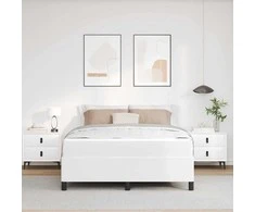Lova Lovos rėmas su čiužiniu Balta 160 x 200 cm audinys