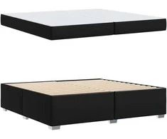 Lova Lovos rėmas su čiužiniu Juoda 200 x 200 cm audinys