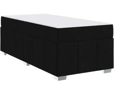 Lova Lovos rėmas su čiužiniu Juoda 80 x 200 cm audinys
