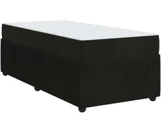 Lova Lovos rėmas su čiužiniu Juoda 80 x 200 cm audinys