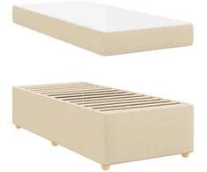 Lova Lovos rėmas su čiužiniu Kreminė 100 x 200 cm audinys