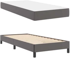 Lova Lovos rėmas su čiužiniu Pilka 100 x 200 cm audinys